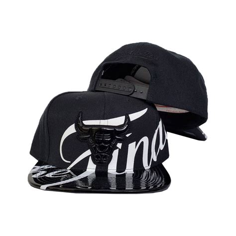 Chicago Bulls Snapback Mitchell And Ness Black