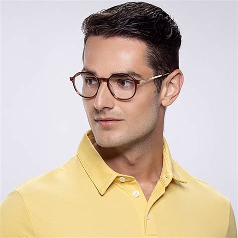 Buy Brown Transparent Gold Brown Transparent Full Rim Round Vincent ...