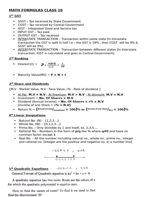 Math Formula 10th 的图像结果
