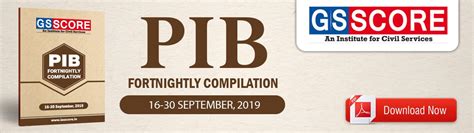 Weekly PIb compilation- 16th September to 30th September, 2019, Special ...