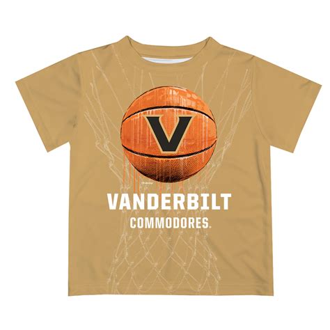 Vanderbilt University Commodores Original Dripping Ball Gold T-Shirt by ...