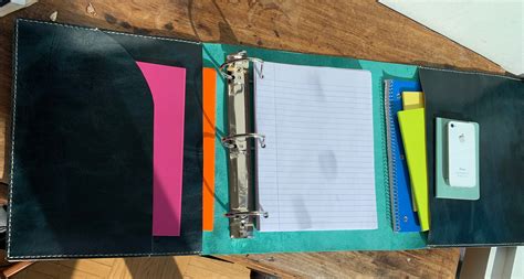 Leather 3 ring binder / Leather binder cover / 3 ring folder / 3 ring ...