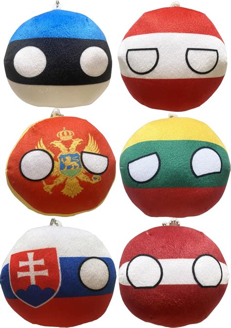 Raclove 6PC Countryballs Plushies - Soft & Educational India | Ubuy