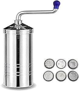Buy Tejus - Stainless Steel Sev Sancha Machine/Muruku Maker with 6 Jali ...
