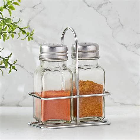 Buy Pacific Blithe Set of 2 Glass Spice Jars with Stand - 80ml from ...
