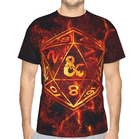 Men Women DND Dungeons And Dragons Shirts Short Sleeve Cosplay Adults ...