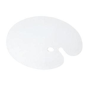 Kabeer Art Clear Transparent Acrylic Kidney Shaped Drawing Palette