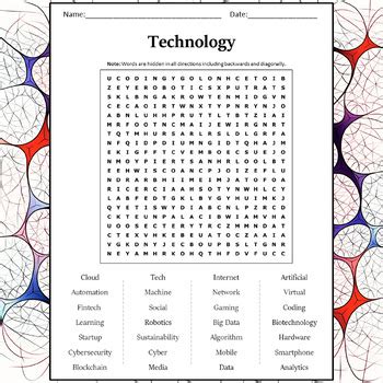 Technology Word Search Printable 的图像结果