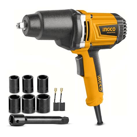 Ingco Impact Wrench, 550NM Electric Wrench, ?Fixed Square Aluminum Gear ...