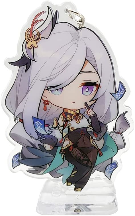 YJacuing Genshin Impact Cute Acrylic Keychain Figure | Ubuy India