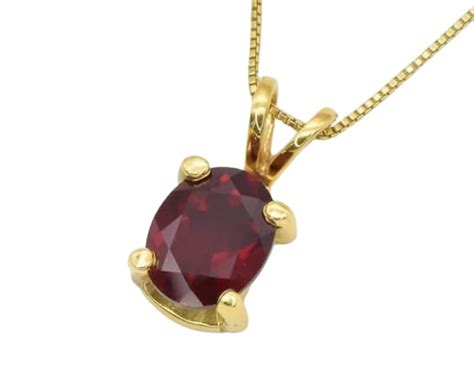 Buy Venus Gems Gallery Ruby Gold Pendant For Women & Girls AAA++ Real ...