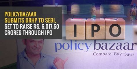 PolicyBazaar Submits DRHP to SEBI, Set to Raise Rs. 6,017.50 Crores ...