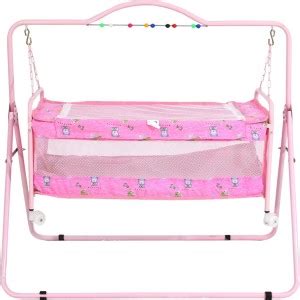 Furncoms 1004 Hanging Baby Cradle Bed with Mosquito Net Jhula Thottil ...