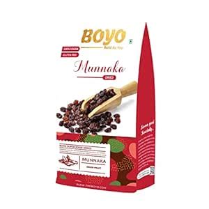 BOYO Premium Munakka Raisins - 250g Afghani Dry Fruits Big Size Munakka ...