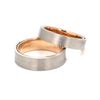 Jewelove™ Rings Platinum Band with Rose Gold Base & Matte Finish JL PT 637
