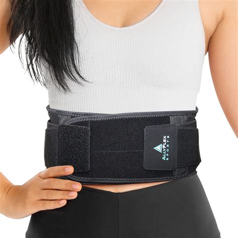 Buy AllyFlex Sports Lightweight Back Brace for Lower Back Pain ...
