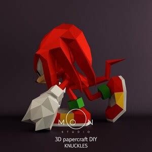 Buy Knuckles, DIY, Papercraft, PDF, Svg, Dxf, Low Poly, Cricut, Maker ...