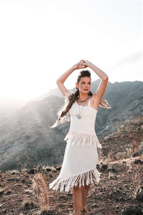 Bohemian short wedding dress Fringe wedding dress White | Etsy