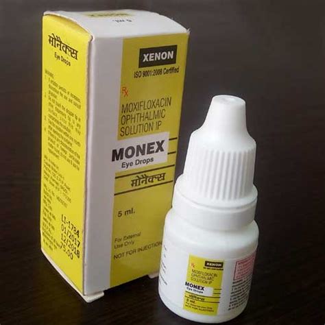 Monex - Moxifloxacin ophthaakmic Solution IP - Xenon Pharmaceuticals