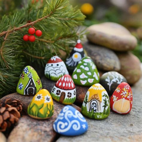 17 Beautiful and Easy Painted Rocks Garden Ideas