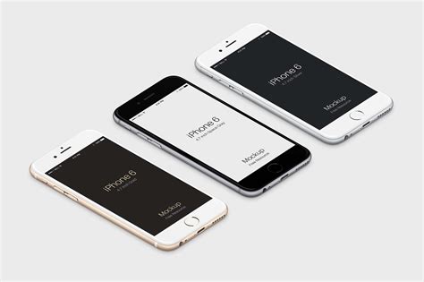 Free 3D iPhone 6 Vector Mockup (PSD)