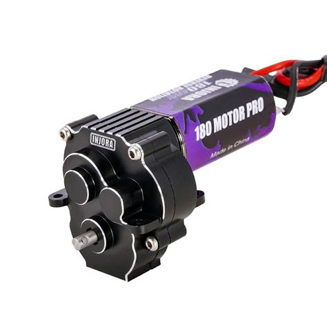 INJORA 180 Pro 48T Motor and Transmission Gearbox with Stock Steel Gear ...