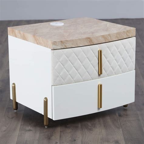 Home Centre Paris Night Stand with Dash Charger (Cream) : Amazon.in ...