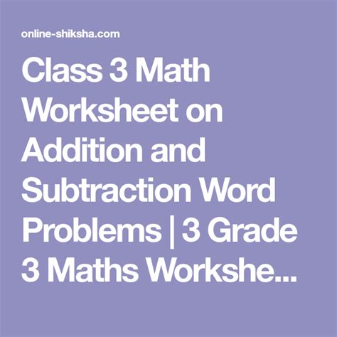 Image result for Class Three Math Word Problems Page No. 17