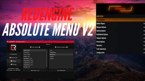 Image result for REDengine Menu