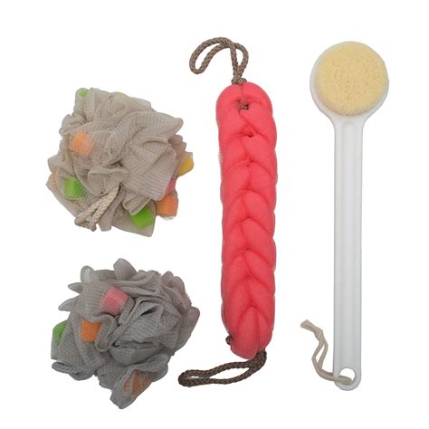 Store2508 Combo Pack of Loofah Bath Washing Accessories, Set – MB499B ...