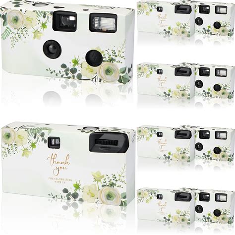Snapklik.com : Kanayu 10 Pack Disposable Camera For Wedding Floral 35mm ...