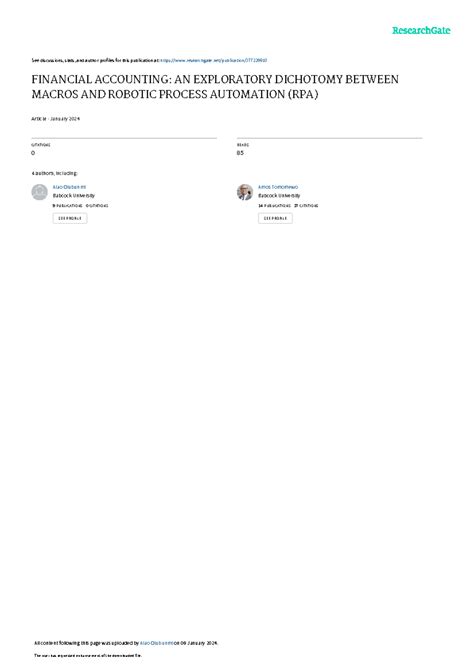 Financialaccountinganexploratorydichotomybetweenmacrosandroboticprocess ...