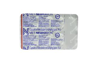 MET NEUROBION 100 MG/500MCG CAPSULE 10 | Order Met Neurobion 100 Mg ...