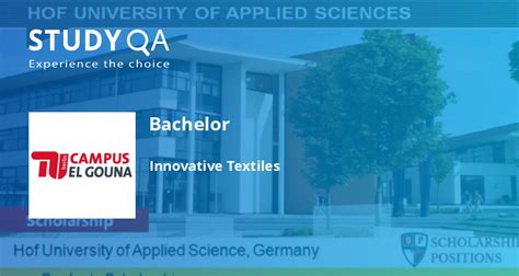 StudyQA — Bachelor: Innovative Textiles — Hof University of Applied ...