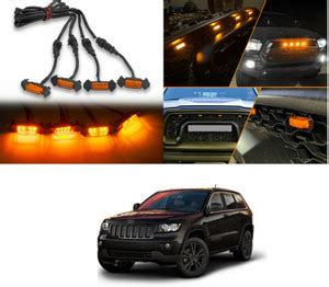 XZRTZ 4Pcs/Set Plug and Play Raptor Style Amber Lens Grille LED Lights ...