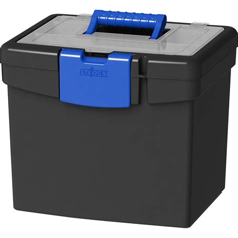 Image result for Portable File Box with Handle Lock