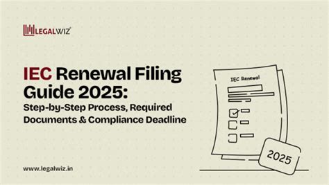 Process of IEC Renewal: How to update IEC Code in India - LegalWiz.in