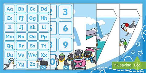 Bunting and Wall Art Pack - Penguins (teacher made) - Twinkl