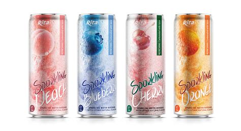 Carbonated Drink: Best Flavor 320ml Sleek Can Sparkling Water Mix ...