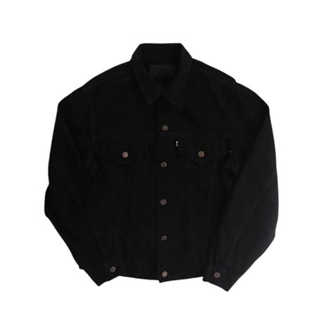 【COU】LEVI’S 70506 piece dyeing black denim jacket-6229- | cv