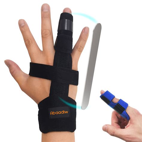 Buy AbaadlwTrigger Finger Splint 2 Pcs, Finger Splints for Broken ...