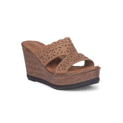 Buy Bata Women Slip On Brown Heels Online
