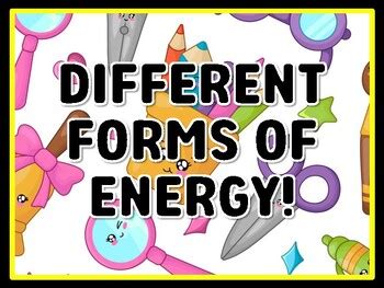 DIFFERENT FORMS OF ENERGY! Grade 2 Science Door Decor school resource ...