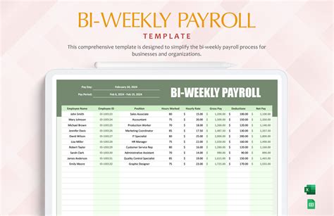 Editable Payroll Templates in Excel to Download