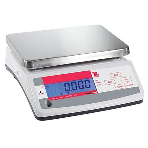 OHAUS, 13 lb Wt Capacity, 7 1/8 in Weighing Surface Dp, Bench Scale ...