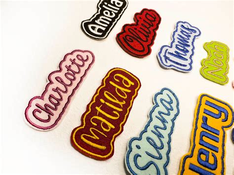 Personalized Name Embroidered Patches Custom Name Patches Die - Etsy