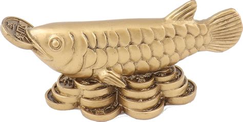 Feng Shui Import Buy Feng Shui Golden Arowana Fish Statue Online India ...