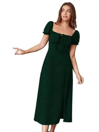 Buy rosery paris Women's Knee Length A-line Ruched Neck Work wear ...