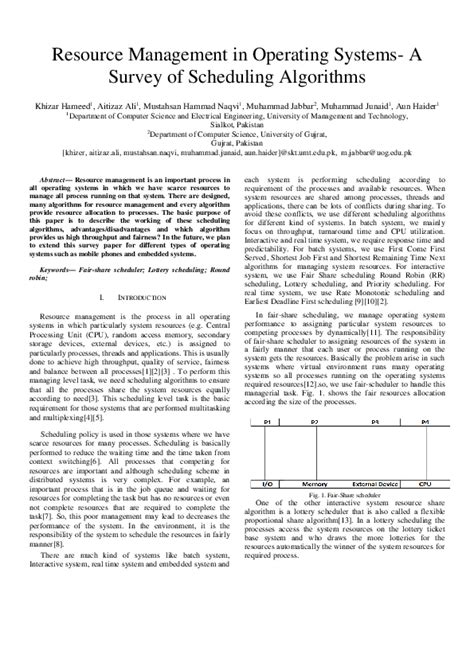 Image result for Operating System Resource Management