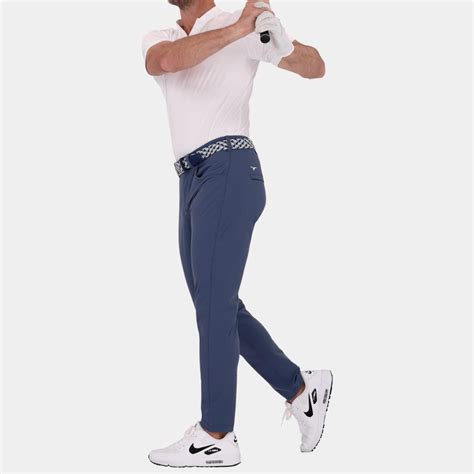 Shop Avalon Tour Mens Slim Fit Golf Pants: Graphite Blue